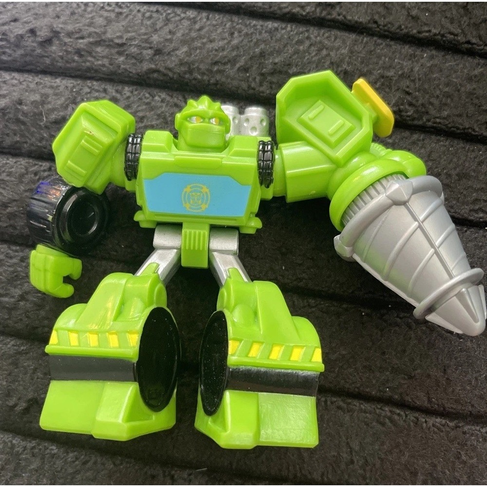 TRANSFORMERS RESCUE BOTS BOULDER CONSTRUCTION DRILL 3.5" ACTION FIGURE TOY